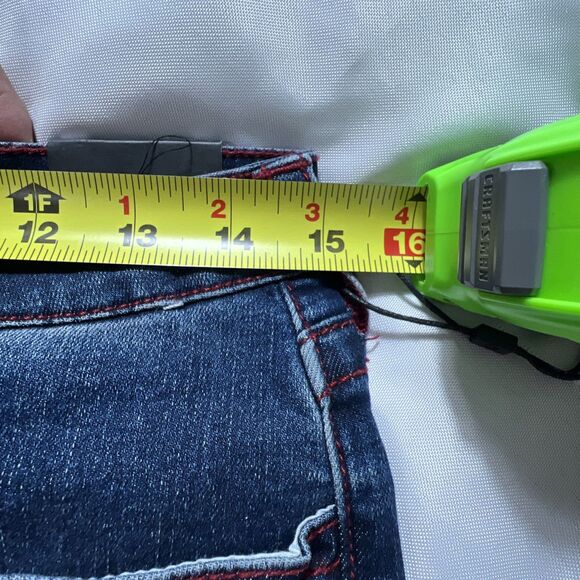 True Religion Rocco Red Stitched Boys Size 14 Relaxed Skinny Jeans NWT - Picture 9 of 13